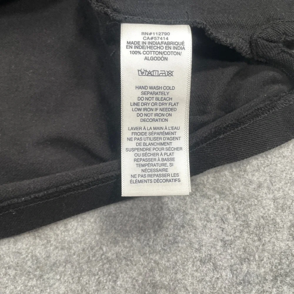 True Religion Mens LS Damask Polo Medium Black Logo Tape Long Sleeve Shirt